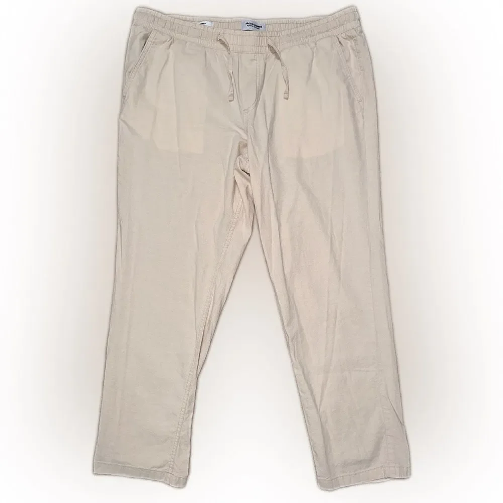 Jack & Jones Men's Ace Dave Breeze Linen Mix Pants